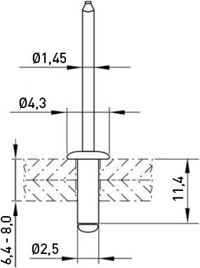 001.08.288 Ettinger Rivets, Dowels Image 2