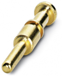 Pin contact, 1.0-2.5 mm², AWG 18-14, crimp connection, nickel-plated/gold-plated, 1607656
