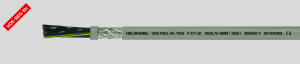 PVC control line F-CY-JZ 7 x 6.0 mm², AWG 10, shielded, gray