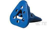Plug, unequipped, 3 pole, straight, 3 rows, blue, W3S-1939-P012