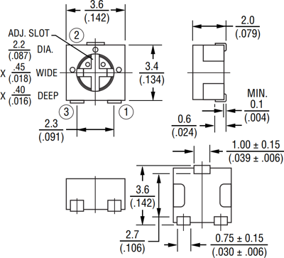 PVG3A205C01R00 Bourns Electronics GmbH Trimmer Potentiometers Image 2