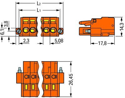231-304/107-000 WAGO PCB Connection Systems Image 2