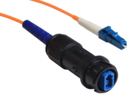 FO patch cable, LC to LC, 10 m, OM1, multimode 62.5/125 µm
