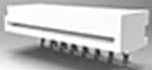 Socket, 16 pole, 1 row, pitch 1.25 mm, solder pin, socket, tin-plated, 1-84533-6