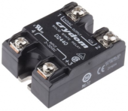 Solid state relay, 280 VAC, zero voltage switching, 3-32 VDC, 40 A, PCB mounting, D2440