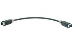 FO patch cable, 2x LC duplex to 2x LC duplex, 5 m, singlemode 9/125 µm