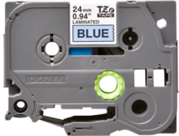 Labelling tape cartridge, 24 mm, tape blue, font black, 8 m, TZE-551