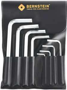 Pin wrench kit, 1.5 mm, 2 mm, 2.5 mm, 3 mm, 4 mm, 5 mm, 5.5 mm, 6 mm, hexagon
