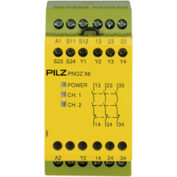 Monitoring relays, safety switching device, 3 Form A (N/O), 8 A, 24 V (DC), 24 V (AC), 774729