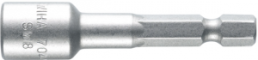 1/4 inch socket wrench, external hexagon, 5/16 inch, L 55 mm, 7044Z1516
