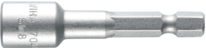 1/4 inch socket wrench, external hexagon, 1/4 inch, L 55 mm, 7044Z1140