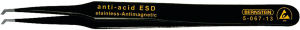 ESD SMD tweezers, uninsulated, antimagnetic, special steel, 120 mm, 5-067-13