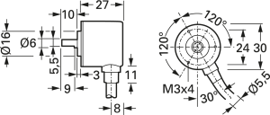 Incremental encoder, 10-30 V, 0 527 046