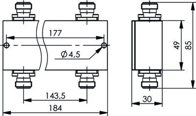 100024308 Telegärtner Antenna components, switches, attenuators Image 2