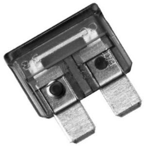 Automotive flat fuse, 2 A, 32 V, gray, (L x W x H) 19 x 5.5 x 20 mm, 340020