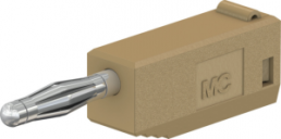 2 mm plug, solder connection, 0.5 mm², brown, 22.2617-27