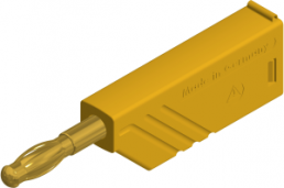 4 mm plug, screw connection, 0.5-1.5 mm², CAT O, yellow, LAS N WS AU GE