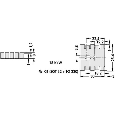 FK 212 CB SA Fischer Elektronik Heat Sinks Image 2