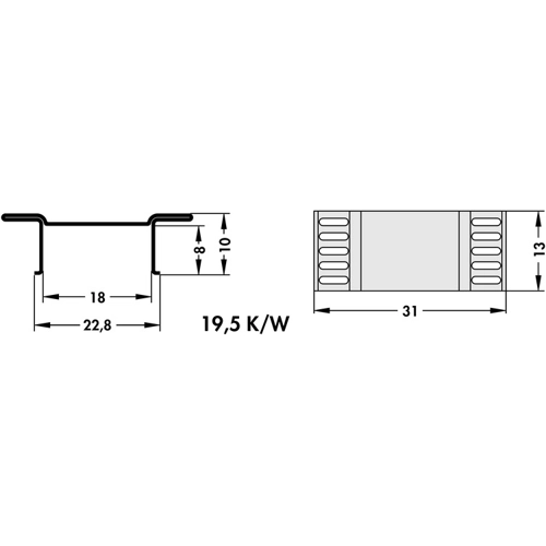 FK 244 13 D3 PAK TR Fischer Elektronik Heat Sinks Image 2