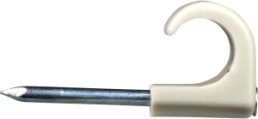 Nail clamp, polypropylene/steel, light gray, (L) 30 mm