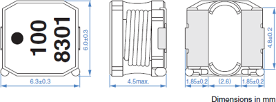 VLS6045EX-2R2N-H TDK Fixed Inductors Image 2