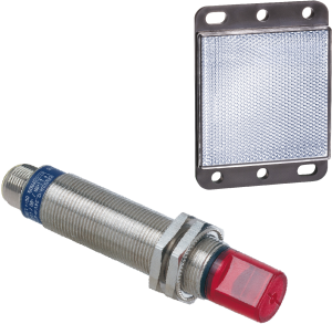 Reflecting light barrier, PNP, 12-24 VDC, M12-connector, IP67, XU1N18PP9A9WD