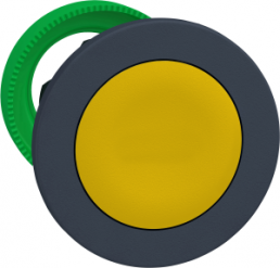 Front element, unlit, latching, waistband round, yellow, mounting Ø 30.5 mm, ZB5FH05