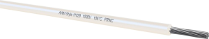 MPPE-switching strand, halogen free, UL-Style 11029, 0.22 mm², AWG 24/7, white, outer Ø 1.3 mm