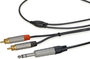 RCA/Phono plug cable 3-pole 1.5 m