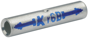 Butt connector, uninsulated, 10 mm², 25 mm
