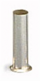 Uninsulated Wire end ferrule, 0.5 mm², 6 mm long, silver, 216-121