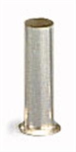 Uninsulated Wire end ferrule, 0.5 mm², 6 mm long, silver, 216-121