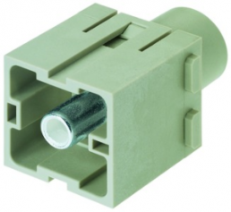 Pin contact insert, 1 pole, equipped, axial screw connection, 09140012661