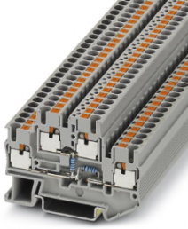 Component terminal block, push-in connection, 0.14-4.0 mm², 20 A, 6 kV, gray, 3211431