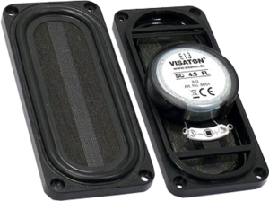 Broadband speaker, 8 Ω, 83 dB, 120 Hz to 20 kHz, black