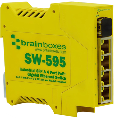SW-595 BRAINBOXES Industrial ethernet switches