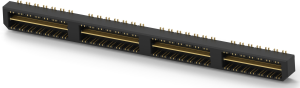 Pin header, 112 pole, pitch 0.8 mm, straight, black, 1-1658013-4