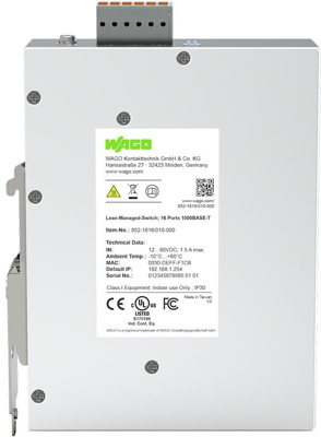 852-1816/010-000 WAGO Industrial ethernet switches Image 2
