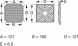 EMV protective grille, EMVG, EMV protective grille, 121 mm