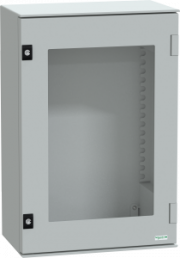 Control cabinet, (H x W x D) 647 x 436 x 250 mm, IP66, polyester, light gray, NSYPLM64TG