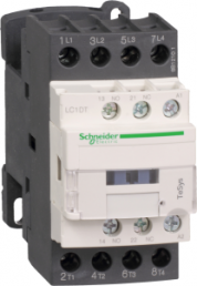 Power contactor, 4 pole, 20 A, 4 Form A (N/O), coil 24 VDC, screw connection, LC1DT20BD