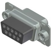 D-Sub socket, 15 pole, standard, unequipped, straight, crimp connection, DSS2XSXXG04X