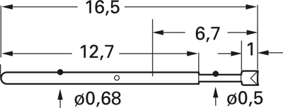 1007-D-0,7N-AU-0.85 C PTR Contact Probes