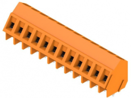 PCB terminal, 12 pole, pitch 5.08 mm, AWG 24-14, 15 A, screw connection, orange, 9994630000
