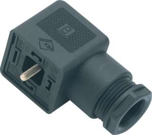 Valve connector, DIN shape A, 2 pole + PE, 250 V, 0.34-1.5 mm², 43 1700 002 03