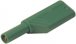 4 mm plug, screw connection, 0.5-1.5 mm², CAT II, green, LAS S WS GN