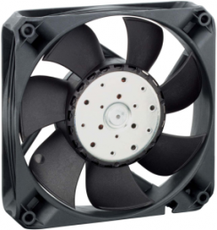 DC axial fan, 12 V, 119 x 119 x 25.4 mm, 225 m³/h, 55 dB, ball bearing, ebm-papst, 4412 FNH