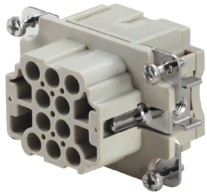 Socket contact insert, 3, 10 pole, unequipped, crimp connection, with PE contact, 1826840000