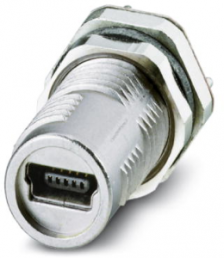Socket, M12, 4 pole, solder pins, SPEEDCON locking, straight, 1440711
