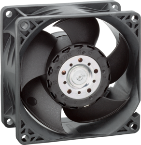 DC axial fan, 12 V, 80 x 80 x 38 mm, 222 m³/h, 71 dB, ball bearing, ebm-papst, 8212 J/2H4
